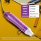 Purple Bubble Removing Heat Gun for Epoxy Resin & Acrylic Art – Specially Designed for DIY Glitter Tumblers, Travel Mugs & Crafts – Compact Tool to Remove Air Bubbles (8.8" x 1.8")
